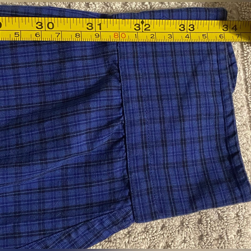 Coach Men's Blue Checkered Casual Shirt - Picture 10 of 13